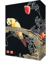 Obraz 20x30cm Parrot on the Branch, Jakuchu Japoński Vintage