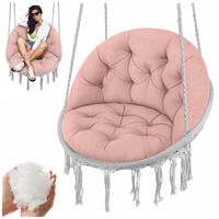 PODUSZKA NA HUŚTAWKĘ BOCIANIE GNIAZDO FOTEL WISZĄCY BOHO DO DOMU OGRODU