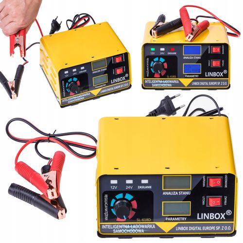 Prostownik Samochodowy do Akumulatorów 24V 12V 20A POLSKIE MENU na Arena.pl