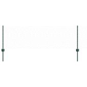 Ogrodzenie z słupkami Zielony 0.6 x 10 m Stal