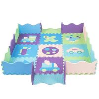 Piankowe puzzle dla dzieci 90x90 cm mata piankowa 77 elementów