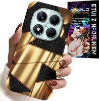 ETUI DO XIAOMI NOTE 14 PRO+ 5G - ZŁOTE ELEGANCKIE WZORY + FOLIA HYDRO