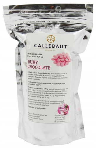 Czekolada RUBY Rubinowa Callebaut różowa 0,25 kg na Arena.pl