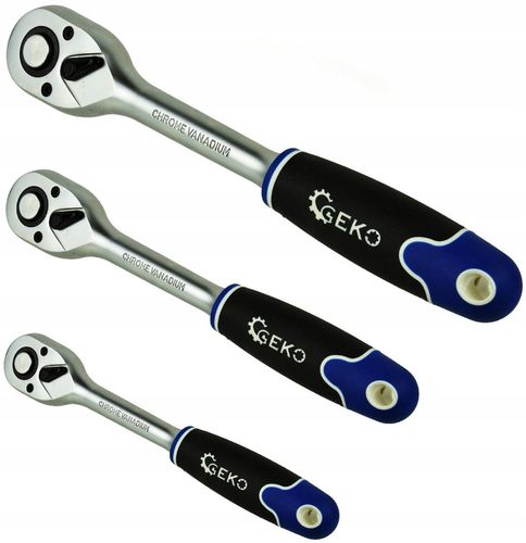 ZESTAW 3x GRZECHOTKA GEKO PROSTA 1/2' 1/4' 3/8' na Arena.pl