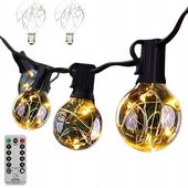 Girlanda ogrodowa lampki 12 m 32 żarówki LED PILOT