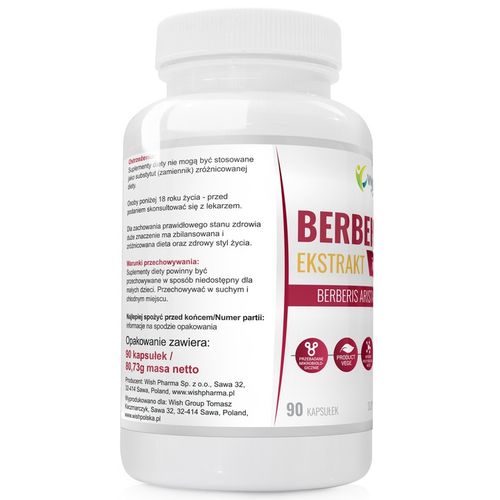 BERBERIS 777mg Niski Cukier Apetyt Odchudzanie Berberys Berberyna 270 kap na Arena.pl