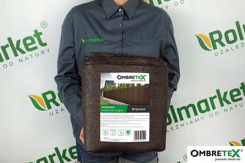 Siatka Cieniująca 1,5x15m 95% 200g Osłona Na Ogrodzenie Płot Brązowa Brąz na Arena.pl