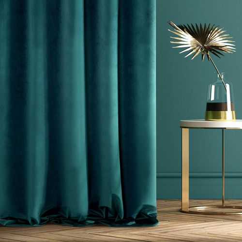 Zasłona na przelotkach VILLA 140x250 turkusowa na Arena.pl