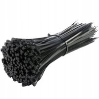 Opaski zaciskowe nylonowe czarne mocne trytki 100szt 300x4,8mm KD10860