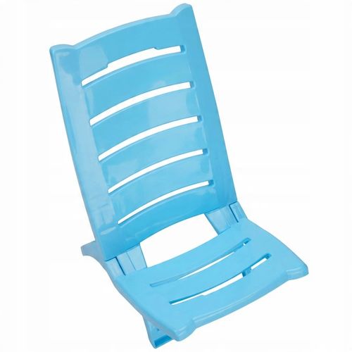 KRZESŁO PLAŻOWE SKŁADANE PLASTIKOWE KRZESEŁKO MOCNE TURYSTYCZNE LEŻAK FOTEL na Arena.pl