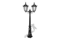 LAMPA B08 Z KLOSZEM ŻELIWNYM SPAWANYM 2-OŚW. ŻELIWNA LAMPA OGRODOWA RETRO ELEGANCKA DO OGRODU ZEWNĘTRZNA