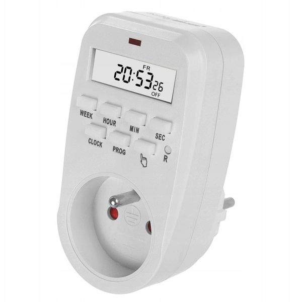 Programator czasowy timer cyfrowy włącznik wyłącznik prądu 3680W GreenBlue zdjęcie 1