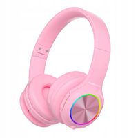 powerlocus pled pink bezprzewodowe słuchawki bluetooth dla dzieci z led