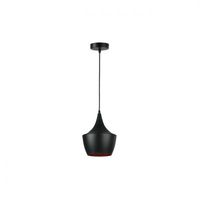 E27 LAMPA WISZĄCA CZARNO ZŁOTA ALUMINIUM 35W
