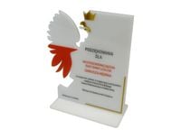 Statuetka "Orzeł biały" z plexi z kolorowym nadrukiem UV - 3 sztuki