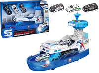 ŁÓDŹ POLICYJNA PATROLOWA 1:16 ZESTAW SAMOCHODZIKI EFEKTY ŚWIETLNE POLICJA