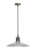 Chester lampa wisząca 1x40W E27 bezbarwny, patyna