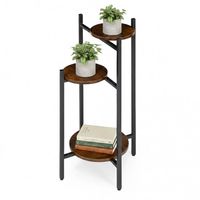 STOJAK NA KWIATY MODERNHOME 3 POZIOMY STALOWY INDUSTRIALNY