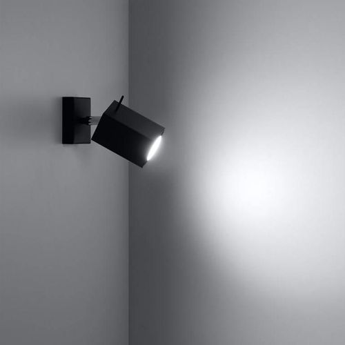 Kinkiet LAMPA ścienna SL.0099 regulowana OPRAWA metalowy reflektorek prostokątny czarny na Arena.pl