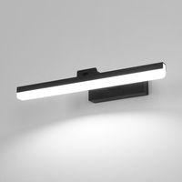 LAMPA NAD LUSTRO KINKIET ŁAZIENKOWY LED WEWNETRZNY CZRNY 9W 6500K IP44