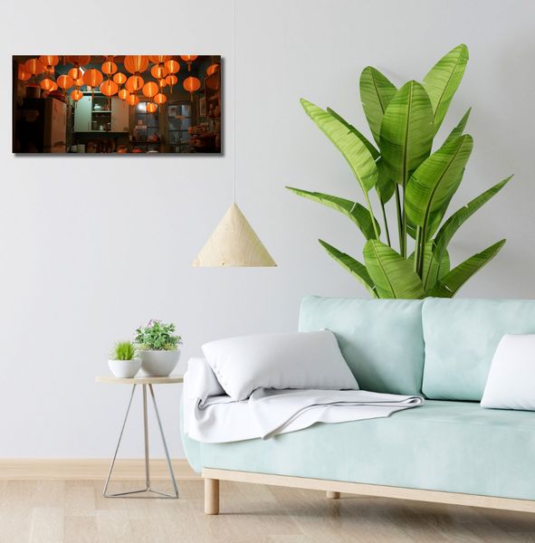 Obraz 70x30cm W Blasku Lampionów zdjęcie 2