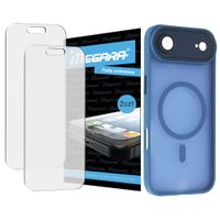 2x folia ochronna do iphone 17 air + magsafe etui niebieskie tpu