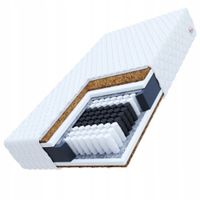WYGODNY Materac sprężynowy kieszeniowy 160 x 200 x 19cm H4 TWARDY KOKOS