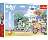 Bajkowe puzzle dla dzieci z motywem psów z serialu Bluey Trefl 60 elementów