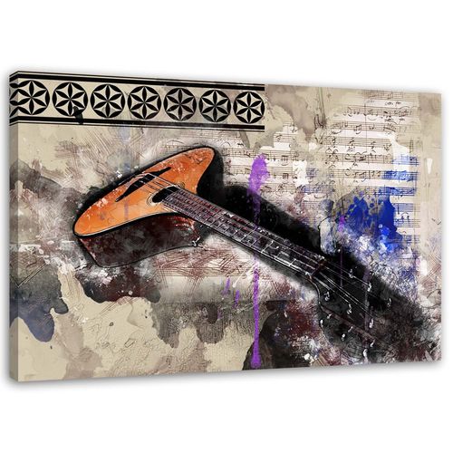 Obraz na płótnie, Gitara - abstrakcja, 1-częściowy 100x70 na Arena.pl
