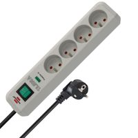 Listwa Przepięciowa 4 Gniazda 1,5m 13500A Brennenstuhl Eco-Line