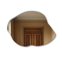 Lustro Łazienkowe Nieregularne LED - 120x90 - KAMPALA, z Podświetleniem