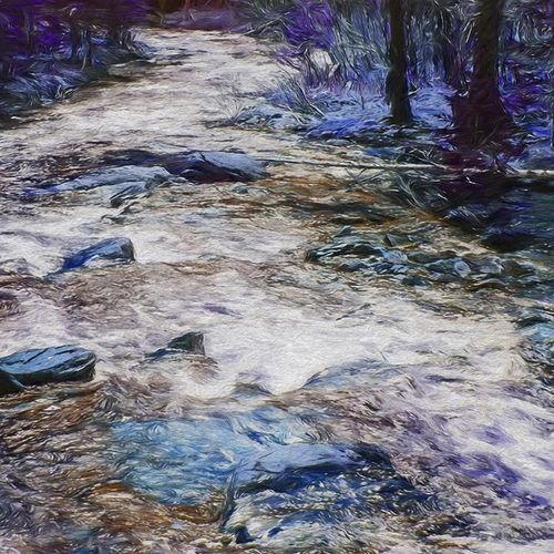 Deco Panel, Bajkowy las rzeka 90x60 na Arena.pl