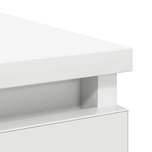 Komoda z szufladą Biała 71x35x65 cm Drewno klejone na Arena.pl