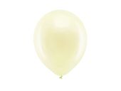 Balony lateksowe "Rainbow" metaliczne, kremowe, 23 cm (10 cali), 100 szt.