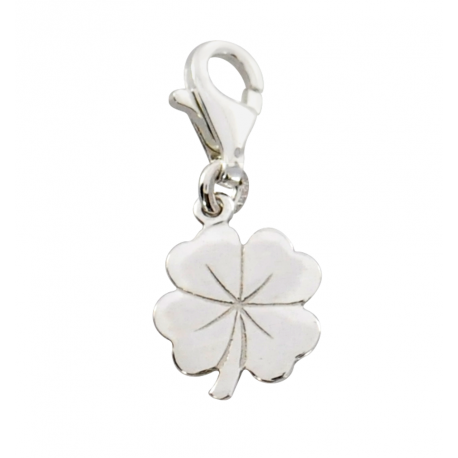 SREBRNY CHARMS CZTEROLISTNA KONICZYNKA SREBRO PRÓBY 925 GRAWER GRATIS zdjęcie 1