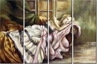 120CM 80 OBRAZ 4 ELEM UCIECZKA MARZENIA ŚCIENNY