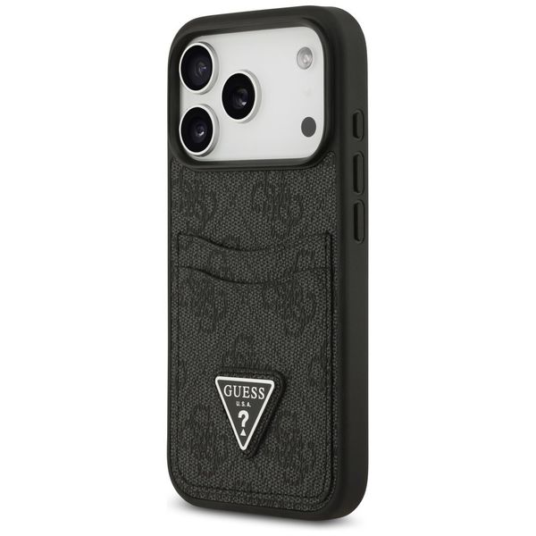 Etui Guess 4G Double Card Triangle do iPhone 17 Pro czarny zdjęcie 2