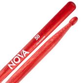 Pałki pałeczki perkusyjne Hikora Czerwone Vic Firth Nova 5B Red