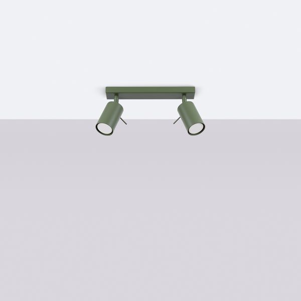 Plafon RING 2 zielony oliwkowy zdjęcie 2