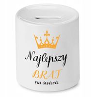 Skarbonka Dla Brata Najlepszy Na Świecie Prezent Z Nadrukiem Ze Zdjęciem