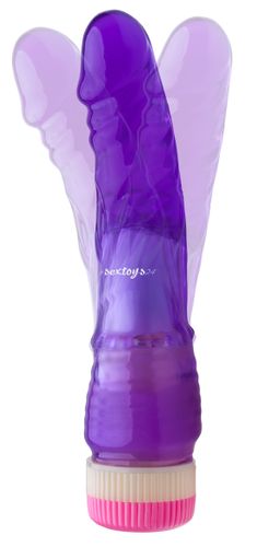 W 100% ZADOWALAJĄCY MIĘCIUTKI WIBRATOR ŻELOWY FIOLETOWY na Arena.pl