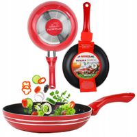 PATELNIA SOLIDNA 16 CM POWŁOKA NON - STICK GAZ PŁYTA GRZEWCZA DO SMAŻENIA
