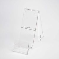 Podstawka Pionowa Plexi / Stojak na telefon z Zakładką na Cenę