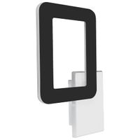 Ledowy kinkiet ścienny HOP 4183 Ideus 12W 4200K metalowa do przedpokoju czarna biała