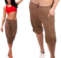 SPODNIE rybaczki ALLADYNKI duże A80 cappucino 4XL