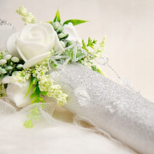 Świeca do I Komunii Świętej ręcznie zdobiona Uniwersalna SK-20KU na Arena.pl