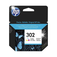 Tusz HP 302 (F6U65AE) Color/Trójkolorowy CMY 165str. oryginalny