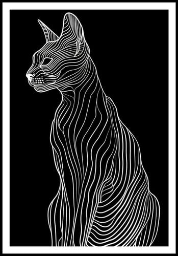 Plakat 68x101cm Minimalny Kontur na Arena.pl