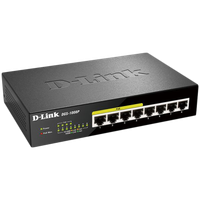 d-link 8-port 10/100/1000 desktop switch w/ 4 poe ports