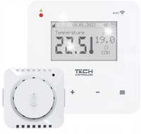 STEROWNIK REGULATOR POKOJOWY BIAŁY T-5z WiFi TECH STEROWNIKI DWUSTANOWY